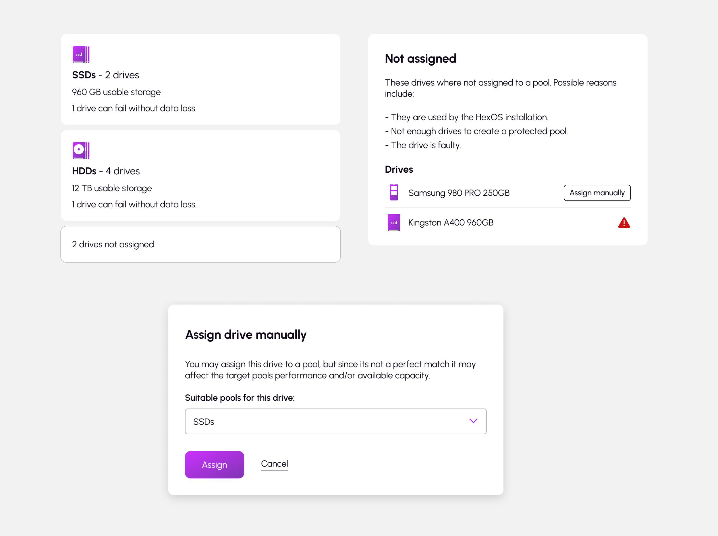 Manual Pool Configuration