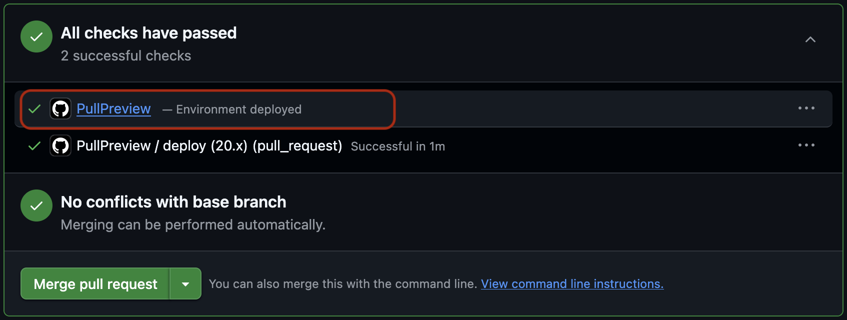 Click the preview link